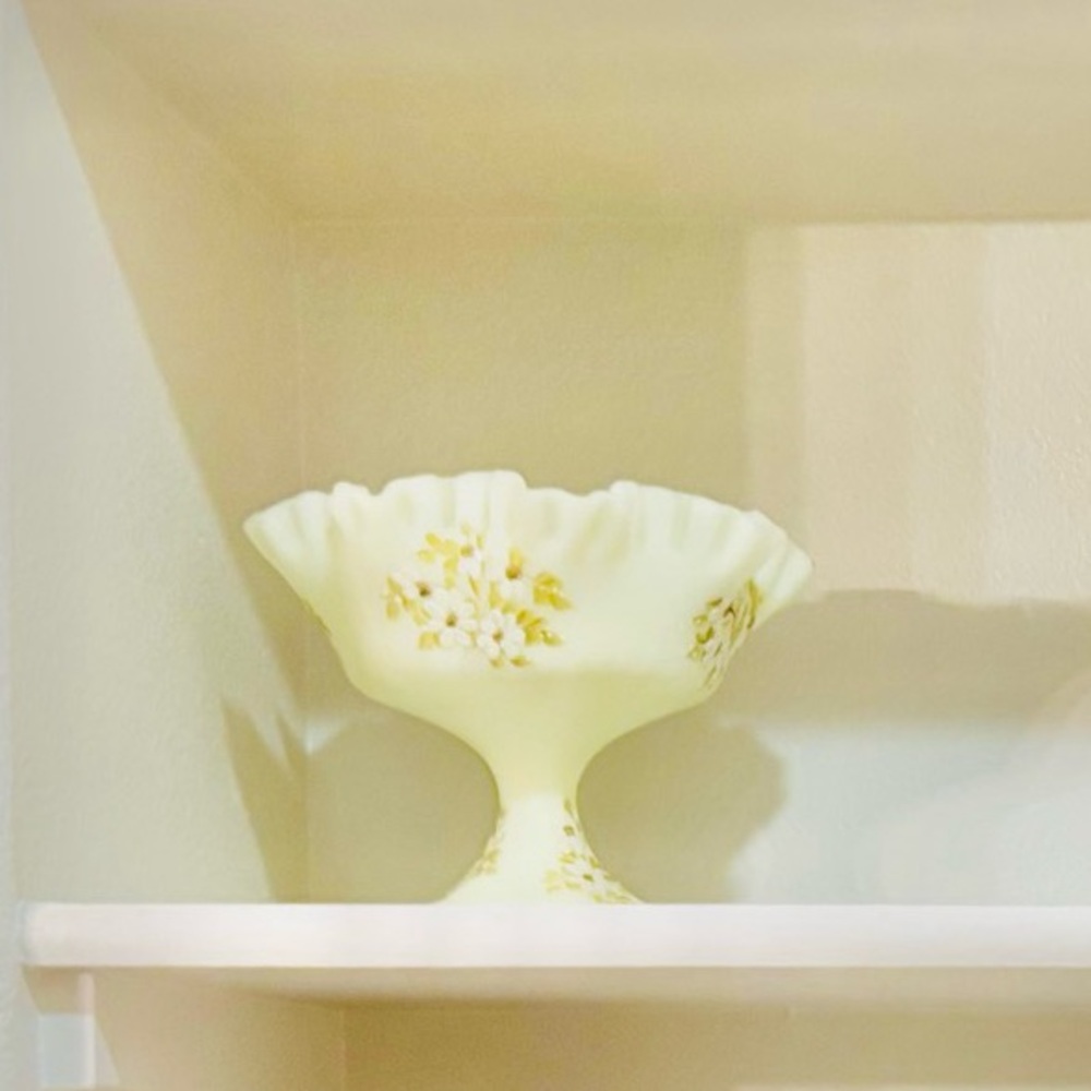 White Wall Shelf with Decorative Items